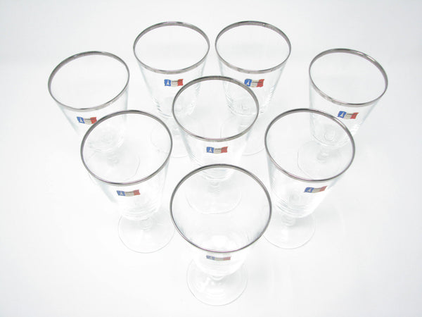 edgebrookhouse - Vintage Cristal D'Arques-Durand Parisienne Water Goblets - Set of 8
