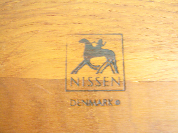 edgebrookhouse - Vintage Danish Modern Nissen Denmark Sculpted Teak Divided Tray / Serving Dish
