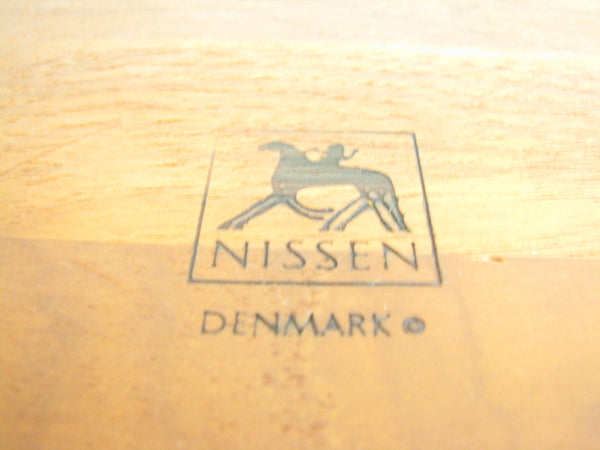 edgebrookhouse - Vintage Danish Modern Nissen Denmark Sculpted Teak Divided Tray / Serving Dish