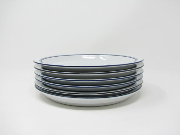 edgebrookhouse - Vintage Dansk Bistro Christianshavn Blue Portugal Salad Plates - 6 Pieces