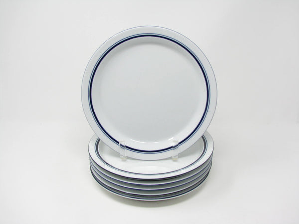 edgebrookhouse - Vintage Dansk Bistro Christianshavn Blue Portugal Salad Plates - 6 Pieces