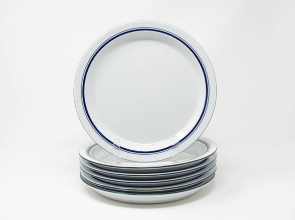 edgebrookhouse - Vintage Dansk Bistro Christianshavn Blue Portugal Salad Plates - 6 Pieces