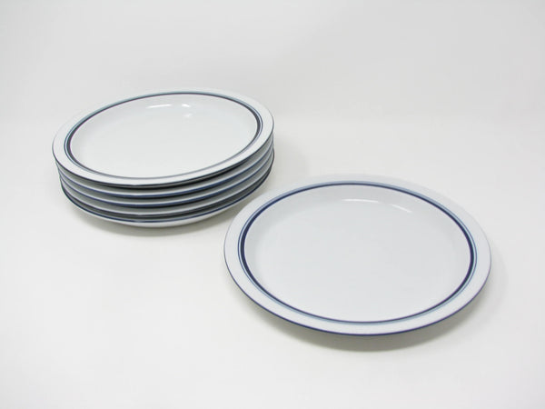 edgebrookhouse - Vintage Dansk Bistro Christianshavn Blue Portugal Salad Plates - 6 Pieces