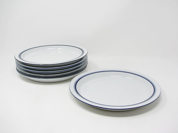edgebrookhouse - Vintage Dansk Bistro Christianshavn Blue Portugal Salad Plates - 6 Pieces