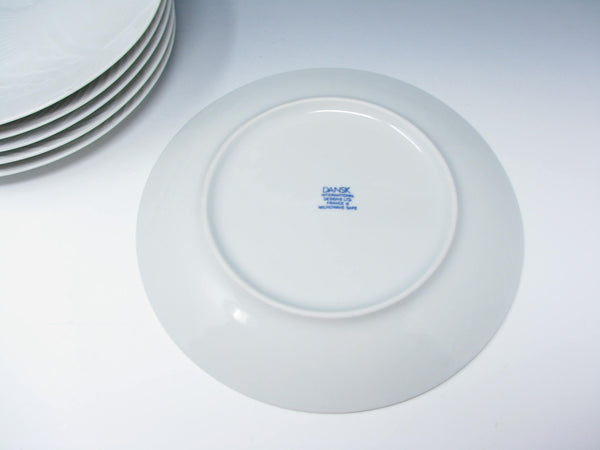 edgebrookhouse - Vintage Dansk International Designs France Embossed Fish Dinner Plates - 6 Pieces