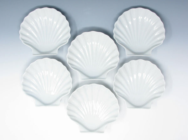 edgebrookhouse - Vintage Dansk International Designs France Porcelain Shell Shaped Bowls - 6 Pieces