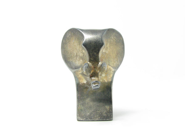 edgebrookhouse - Vintage Dansk Modernist Silverplated Elephant Paperweight by Gunnar Cyren
