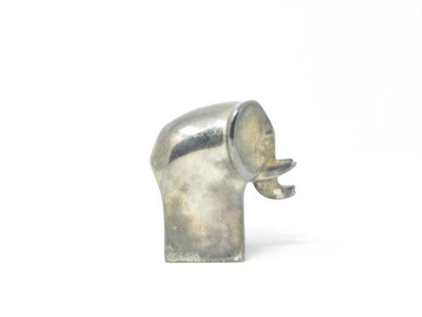 edgebrookhouse - Vintage Dansk Modernist Silverplated Elephant Paperweight by Gunnar Cyren