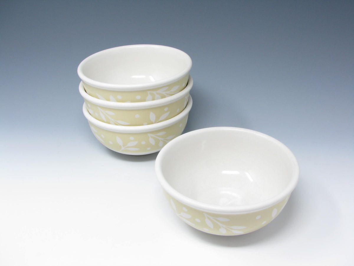 Vintage Dansk Rondure Leaves Wheat Stoneware Bowls - 4 Pieces ...