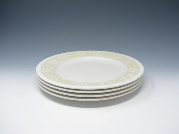 edgebrookhouse - Vintage Dansk Rondure Leaves Wheat Stoneware Dinner Plates - 4 Pieces