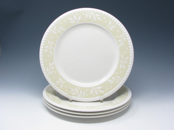 edgebrookhouse - Vintage Dansk Rondure Leaves Wheat Stoneware Dinner Plates - 4 Pieces