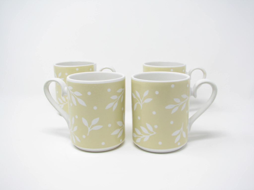 Vintage Dansk Rondure Leaves Wheat Stoneware Mugs - 4 Pieces ...