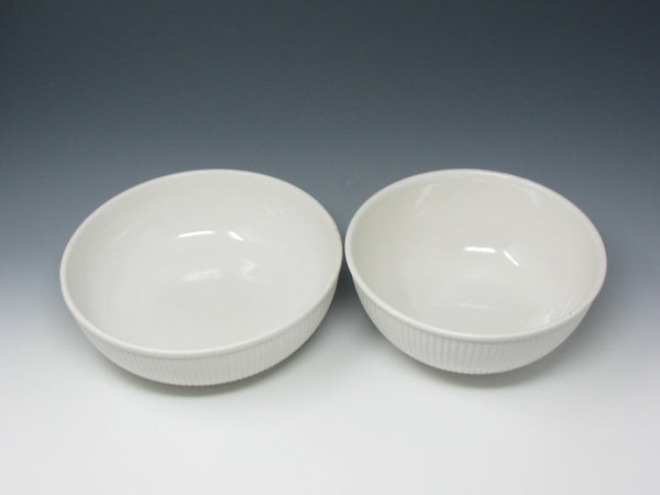 edgebrookhouse - Vintage Dansk Rondure Rice White Stoneware Serving Bowls - 2 Pieces
