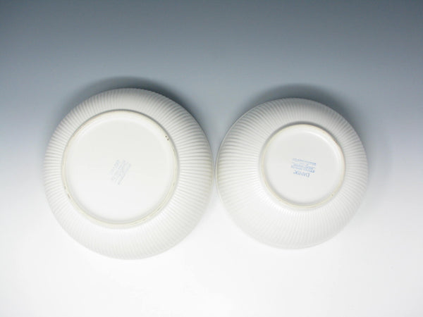 edgebrookhouse - Vintage Dansk Rondure Rice White Stoneware Serving Bowls - 2 Pieces