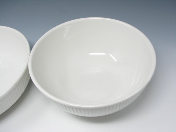 edgebrookhouse - Vintage Dansk Rondure Rice White Stoneware Serving Bowls - 2 Pieces