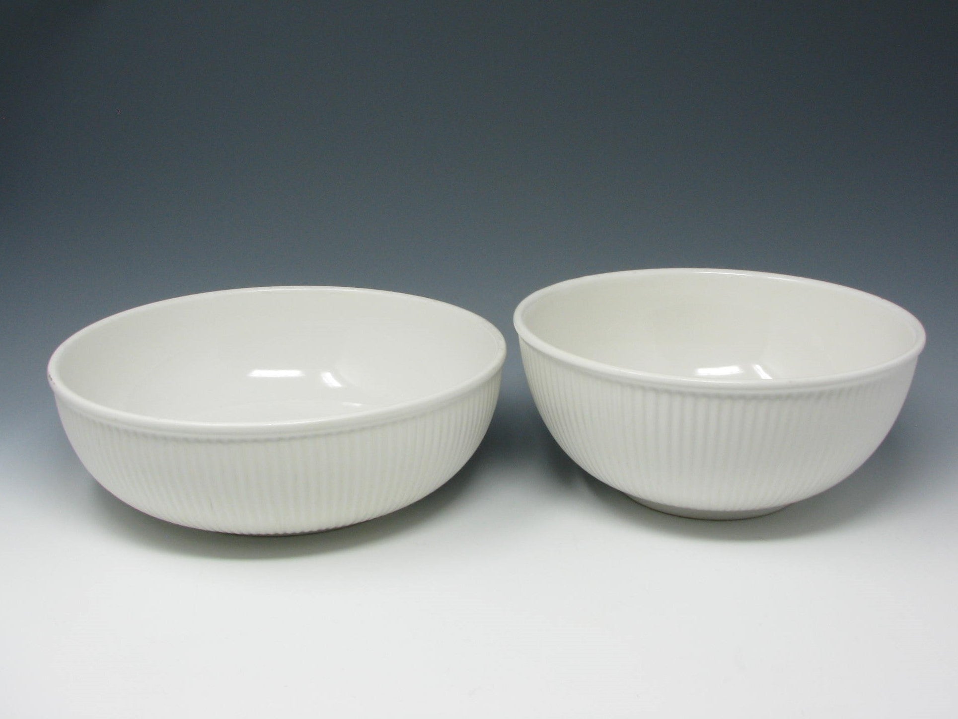 edgebrookhouse - Vintage Dansk Rondure Rice White Stoneware Serving Bowls - 2 Pieces