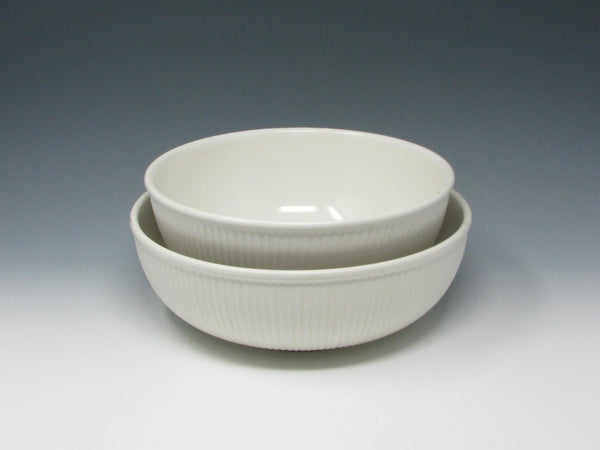 edgebrookhouse - Vintage Dansk Rondure Rice White Stoneware Serving Bowls - 2 Pieces