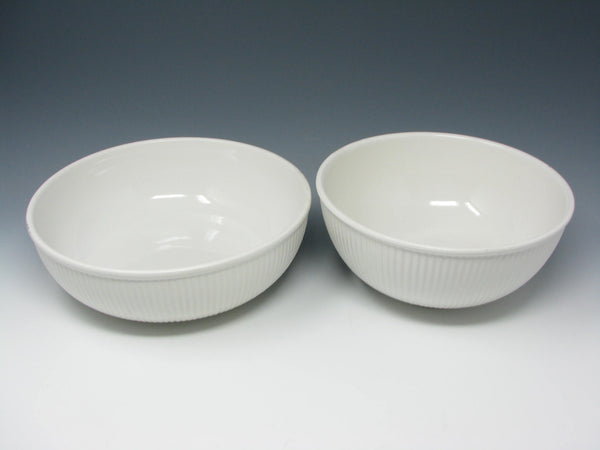 edgebrookhouse - Vintage Dansk Rondure Rice White Stoneware Serving Bowls - 2 Pieces