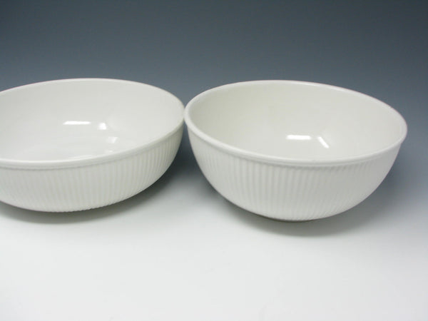 edgebrookhouse - Vintage Dansk Rondure Rice White Stoneware Serving Bowls - 2 Pieces