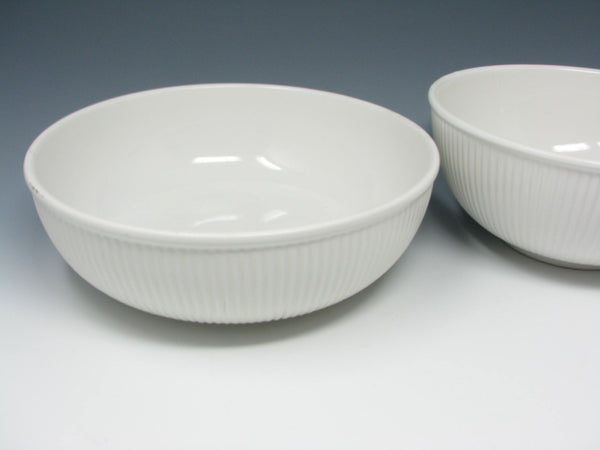 edgebrookhouse - Vintage Dansk Rondure Rice White Stoneware Serving Bowls - 2 Pieces