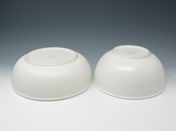 edgebrookhouse - Vintage Dansk Rondure Rice White Stoneware Serving Bowls - 2 Pieces