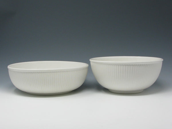 edgebrookhouse - Vintage Dansk Rondure Rice White Stoneware Serving Bowls - 2 Pieces