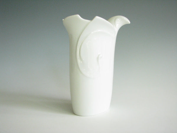 edgebrookhouse - Vintage Dansk White Porcelain Vase Designed by Gunnar Cyren