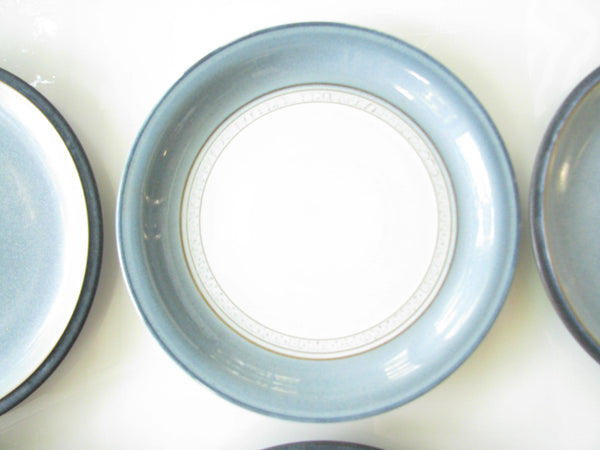 edgebrookhouse - Vintage Denby Blue Stoneware Mix Match Salad Plates - Set of 6