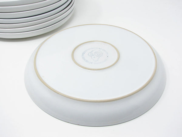 edgebrookhouse - Vintage Denby England English Blue Stoneware Dinner Plates - 8 Pieces