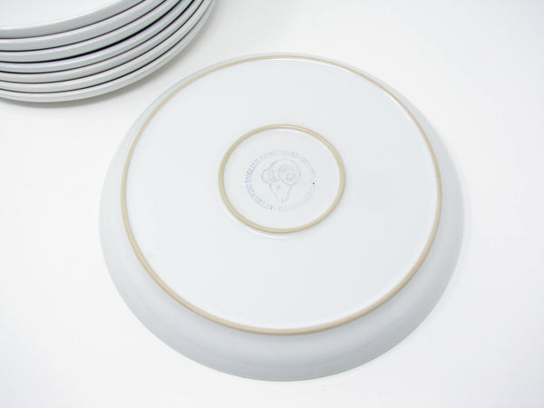 edgebrookhouse - Vintage Denby England English Blue Stoneware Dinner Plates - 8 Pieces