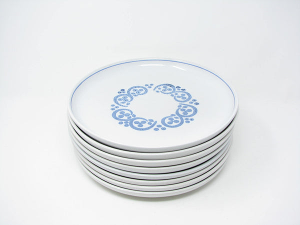 edgebrookhouse - Vintage Denby England English Blue Stoneware Dinner Plates - 8 Pieces