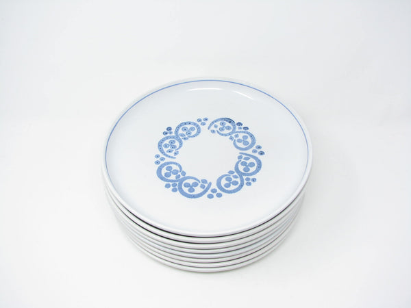 edgebrookhouse - Vintage Denby England English Blue Stoneware Dinner Plates - 8 Pieces