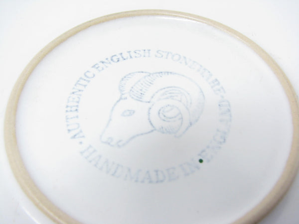 edgebrookhouse - Vintage Denby England English Blue Stoneware Dinner Plates - 8 Pieces