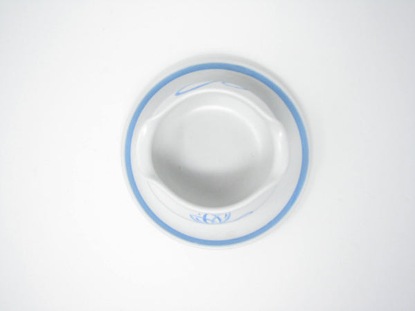 edgebrookhouse - Vintage Denby Pride Blue Tulip Stoneware Gravy Boat Designed by Albert Colledge