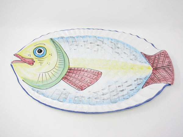 edgebrookhouse - Vintage Desuir Ceramiche Italian Pottery Fish Shaped Platters - Set of 3