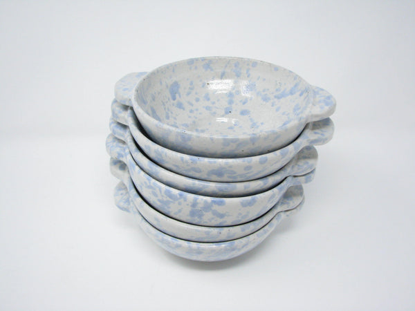 edgebrookhouse - Vintage Devica Gres de Viana Portugal Pottery Soup Bowls - Set of 6