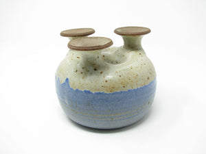 edgebrookhouse - Vintage Doug Hively Monmouth Oregon Studio Pottery Donut Ring Vase