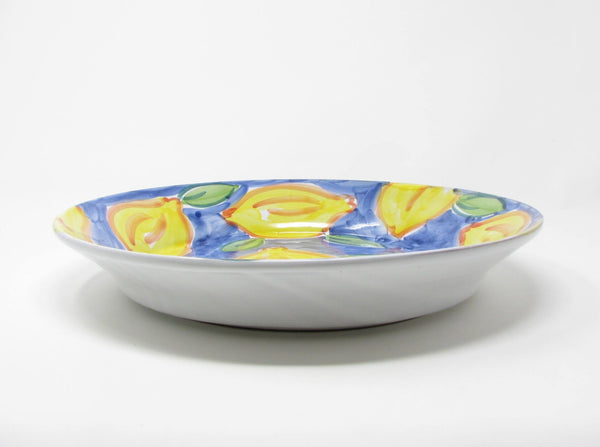 edgebrookhouse - Vintage Eduardo Alvez & Filhos Portugal Serving Bowls with Hand-Painted Lemon Pattern - 2 Pieces