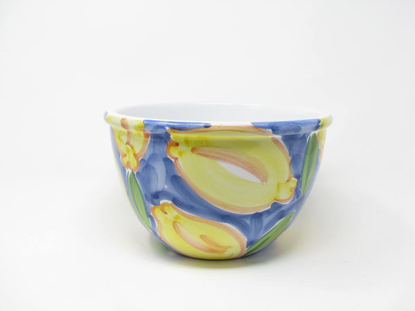 edgebrookhouse - Vintage Eduardo Alvez & Filhos Portugal Serving Bowls with Hand-Painted Lemon Pattern - 2 Pieces