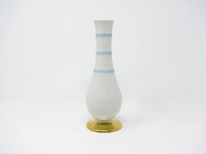 edgebrookhouse - Vintage Edward Marshall Boehm Footed Ivory Porcelain Vase