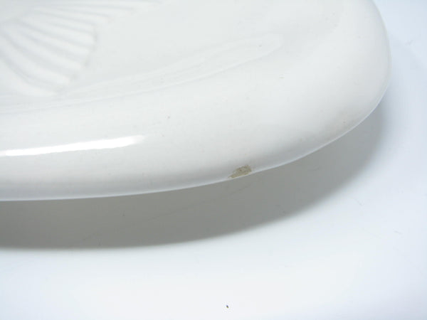 edgebrookhouse - Vintage El Camino California Pottery White Ceramic Embossed Fish Platter