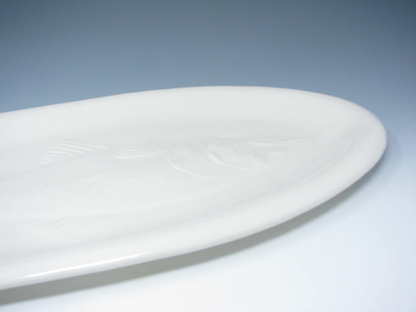 edgebrookhouse - Vintage El Camino California Pottery White Ceramic Embossed Fish Platter
