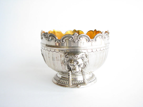 edgebrookhouse - 1950s English Georgian Style Silver Plated Decorative Monteith Bowl by Corbell & Co