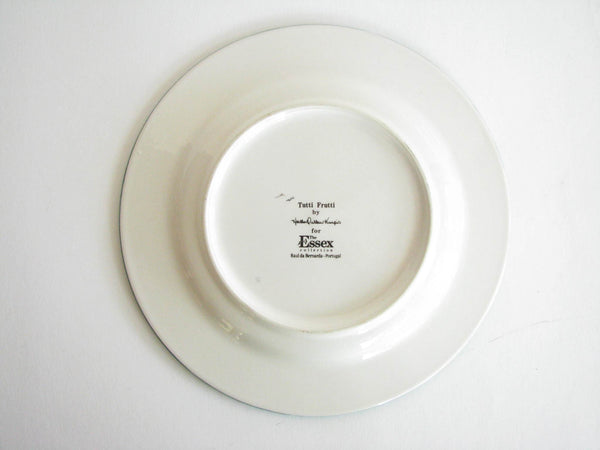 edgebrookhouse - Vintage Essex Collection Bois d'Arc Tutti Fruitti Raúl de Bernarada Portugal Rimmed Salad Plates - Set of 8