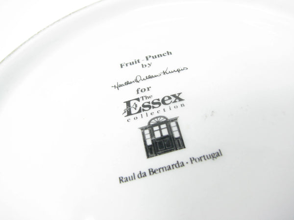 edgebrookhouse - Vintage Essex Collection Fruit Punch Raúl de Bernarada Portugal Large Salad Serving Bowl with Strawberry Pattern