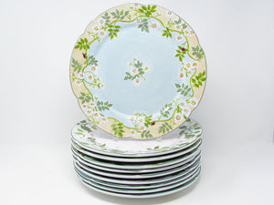 edgebrookhouse - Vintage Essex Collection Raul de Bernarda Robin's Nest Dinner Plates - 10 Pieces