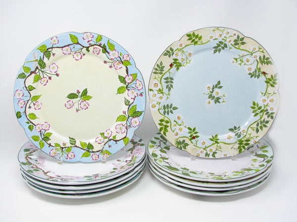 edgebrookhouse - Vintage Essex Collection Raul de Bernarda Robin's Nest Dinner Plates - 10 Pieces