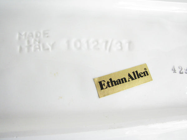edgebrookhouse - Vintage Ethan Allen Italy Majolica Ceramic Serving Dish / Platter