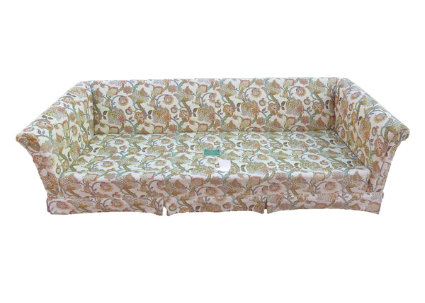 edgebrookhouse - Vintage Ethan Allen Traditional Classics Sofa With Earth Tone Floral Fabric