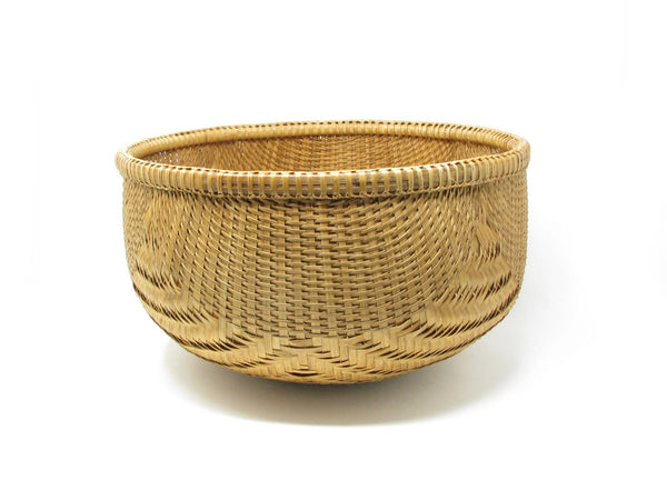edgebrookhouse - Vintage Extra Large Gathering Basket with Intricate Weave